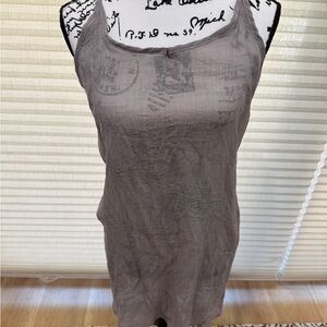 Gray Women's Sheer Slip